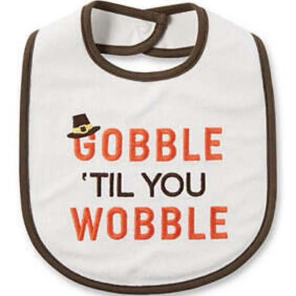 Carter’s Baby Gobble Til You Wobble Bib - Picture 1 of 5